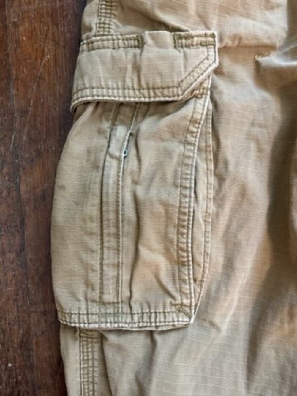 Carhartt Force Relaxed Fit Cargo Pants Mens 34x30 Khaki Ripstop - Picture 9 of 9